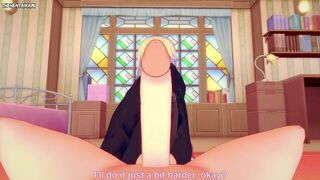 Charlie from Hazbin Hotel Gives You A Footjob Hentai POV - porn video