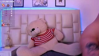 Cute redhead enjoys being naked in bed while streaming for her fans - porn video