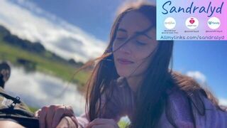 Balls sucking and blowjob next to wild horses and river - porn video